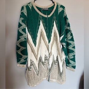 Coogi Full Zip Sweater Size Small